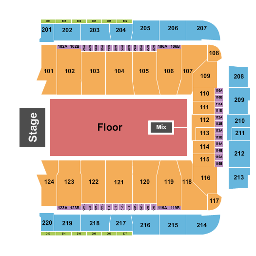 CFG Bank Arena Linkin Park Seating Chart